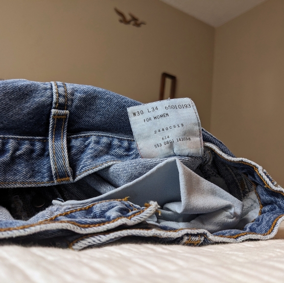 Levi's 501 Vintage Straight Leg Jeans 90s - Picture 11 of 16
